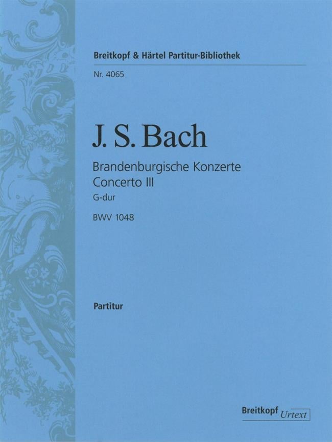 Brandenburg. Konz. 3 G BWV1048